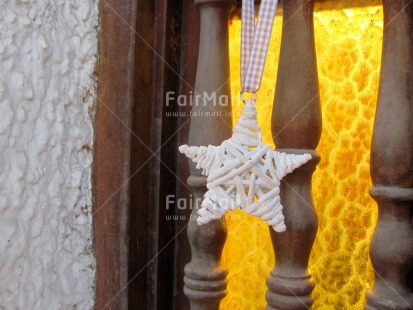 Fair Trade Photo Christmas, Closeup, Colour image, Horizontal, Light, New Year, Peru, South America, Star, White, Window
