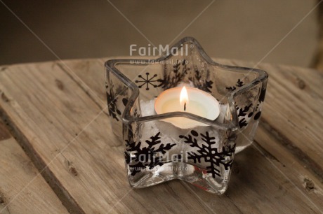 Fair Trade Photo Candle, Christmas, Colour image, Flame, Horizontal, Peru, South America, Star