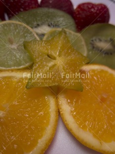Fair Trade Photo Colour image, Food and alimentation, Fruits, Get well soon, Health, Market, Orange, Peru, South America, Star, Vertical