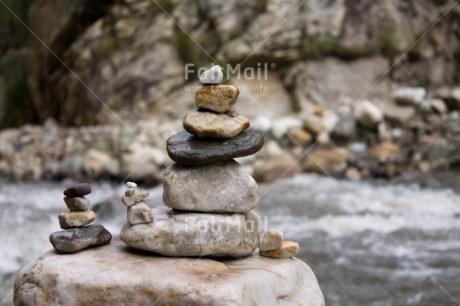 Fair Trade Photo Balance, Colour image, Horizontal, Peru, River, South America, Stone, Water, Wellness