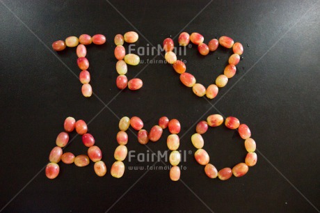 Fair Trade Photo Colour image, Food and alimentation, Fruits, Grape, Horizontal, Letter, Love, Peru, South America, Valentines day