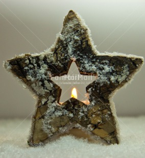 Fair Trade Photo Candle, Christmas, Colour image, Flame, Peru, South America, Star, Vertical