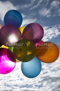 Fair Trade Photo Balloon, Birthday, Colour image, Invitation, Party, Peru, Sky, South America, Summer, Vertical