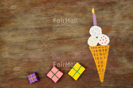 Fair Trade Photo Birthday, Colour image, Food and alimentation, Horizontal, Ice cream
