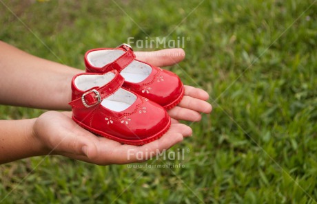 Fair Trade Photo Birth, Colour image, Horizontal, New baby, Shoe