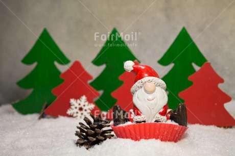 Fair Trade Photo Christmas, Colour image, Horizontal, Peru, Snow, Snowman, South America, Tree