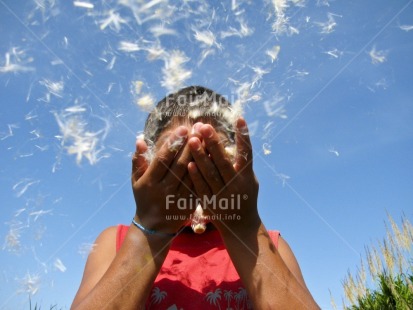 Fair Trade Photo 10-15 years, Activity, Blowing, Colour image, Day, Flower, Get well soon, Good luck, Growth, Hand, Hope, Horizontal, Latin, One boy, Outdoor, People, Peru, Portrait headshot, Red, Seasons, Sky, South America, Summer, Thinking of you, Well done, Wishing