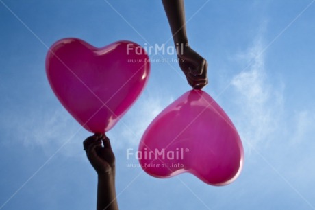 Fair Trade Photo Balloon, Blue, Colour image, Hand, Heart, Horizontal, Love, Peru, Pink, Seasons, Sky, South America, Summer, Valentines day