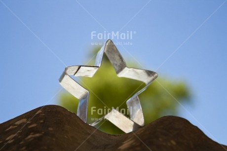 Fair Trade Photo Christmas, Colour image, Focus on foreground, Horizontal, Outdoor, Peru, Silver, South America, Star, Tabletop