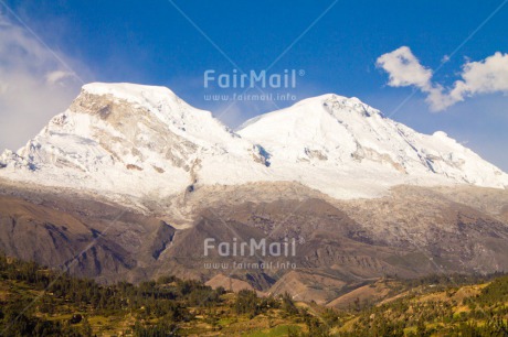 Fair Trade Photo Colour image, Day, Horizontal, Landscape, Mountain, Nature, Outdoor, Peru, Snow, South America