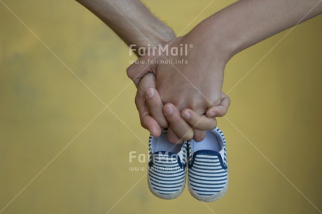 Fair Trade Photo Birth, Boy, Colour image, Family, Hand, Horizontal, Love, New baby, People, Peru, Shoe, South America, Together