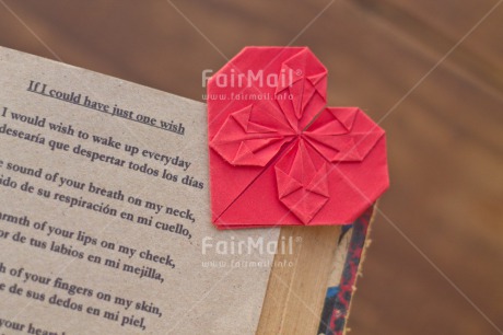 Fair Trade Photo Book, Colour image, Heart, Horizontal, Love, Origami, Peru, Poem, Red, South America, Text, Thinking of you, Valentines day
