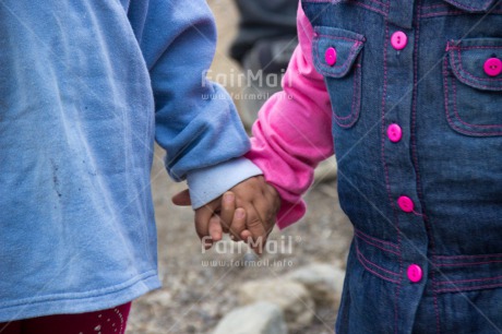 Fair Trade Photo Activity, Closeup, Colour image, Friendship, Holding hands, People, Peru, South America, Two children