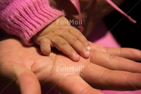 Fair Trade Photo Baby, Birth, Care, Closeup, Hand, Horizontal, Love, Mother, New baby, People, Peru, South America, Together