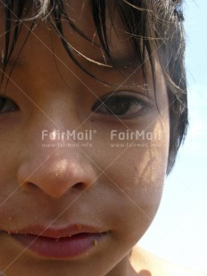 Fair Trade Photo 5-10 years, Activity, Closeup, Colour image, Day, Latin, Looking at camera, One boy, Outdoor, People, Peru, Portrait headshot, South America, Vertical