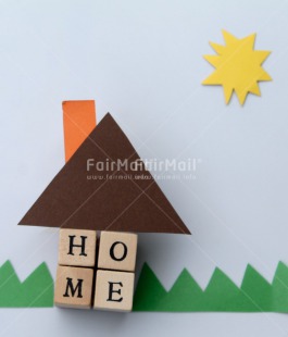 Fair Trade Photo Colour image, Horizontal, House, New home, Peru, Sky, South America, Sun, Welcome home