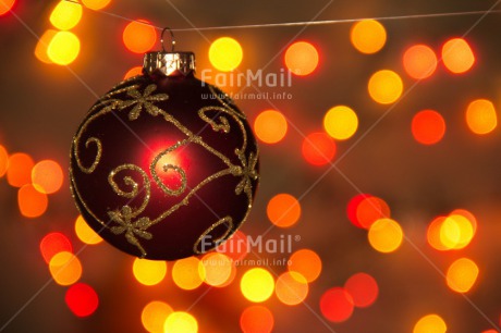 Fair Trade Photo Christmas, Christmas ball, Closeup, Colour image, Gold, Horizontal, Indoor, Light, Peru, Red, South America