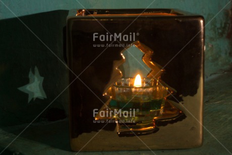 Fair Trade Photo Candle, Christmas, Closeup, Colour image, Flame, Horizontal, Peru, Shooting style, South America, Tree