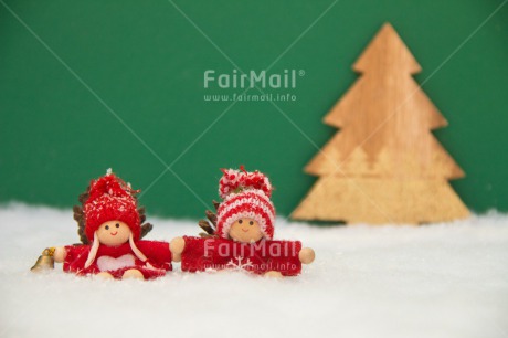 Fair Trade Photo Christmas, Colour image, Horizontal, Peru, Red, Snow, South America, Tree, White
