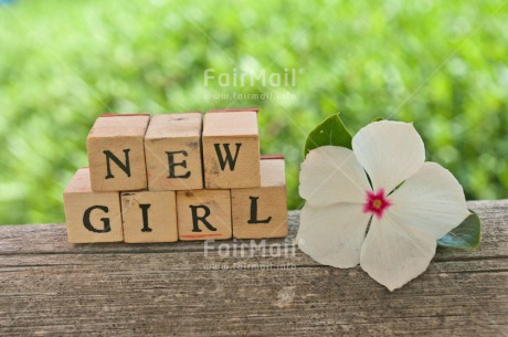 Fair Trade Photo Birth, Colour image, Flower, Girl, Horizontal, Letter, New baby, People, Peru, South America