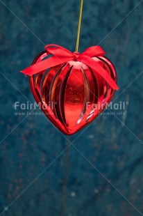 Fair Trade Photo Blue, Christianity, Christmas ball, Colour image, Decoration, Hanging, Heart, Love, Marriage, Peru, Red, Seasons, South America, Valentines day, Wedding, Winter