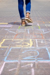 Fair Trade Photo Activity, Chalk, Child, Colour image, Draw, Drawing, Emotions, Feet, Felicidad sencilla, Happiness, Happy, Peru, Play, Playing, South America, Vertical