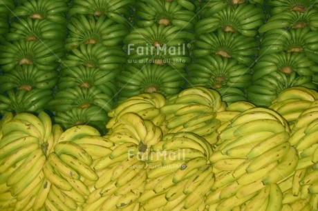 Fair Trade Photo Agriculture, Banana, Colour image, Food and alimentation, Fruits, Fullframe, Get well soon, Green, Horizontal, Indoor, Market, Peru, South America, Yellow