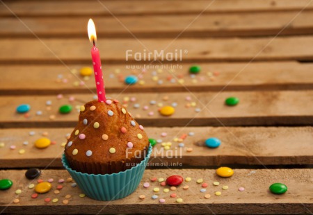 Fair Trade Photo Birthday, Colour image, Cupcake, Horizontal, Invitation, Party, Peru, South America