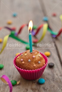 Fair Trade Photo Birthday, Colour image, Cupcake, Invitation, Party, Peru, South America, Vertical