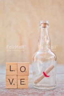 Fair Trade Photo Bottle, Colour image, Letter, Love, Marriage, Message, Peru, Red, South America, Text, Thinking of you, Valentines day, Vertical, Wedding, White