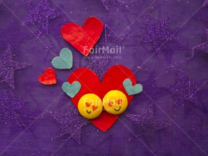 Fair Trade Photo Colour image, Heart, Horizontal, Love, Peru, Purple, Red, South America, Tabletop, Valentines day