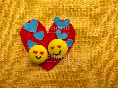 Fair Trade Photo Colour image, Heart, Horizontal, Love, Peru, Red, South America, Tabletop, Together, Valentines day, Yellow