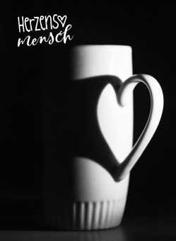 Fair Trade Photo Greeting Card Black and white, Cup, Heart, Horizontal, Love, Peru, Shooting style, South America, Valentines day