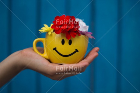 Fair Trade Photo Activity, Colour image, Cup, Flower, Friendship, Giving, Hand, Horizontal, Mothers day, Peru, Smile, South America, Thank you