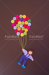 Fair Trade Photo Activity, Balloon, Boy, Button, Celebrating, Colour image, Colourful, Emotions, Flying, Good luck, Happiness, Indoor, People, Peru, South America, Toy, Travel, Vertical