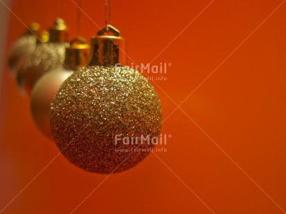 Fair Trade Photo Christmas, Christmas ball, Colour image, Gold, Horizontal, Indoor, Peru, Red, South America, Studio, Tabletop