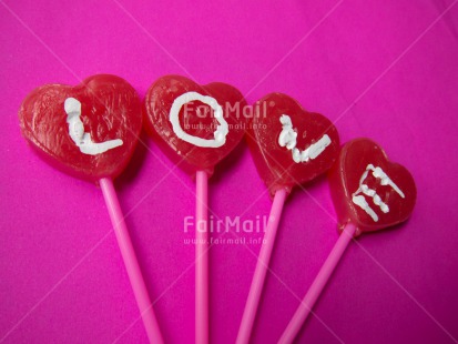 Fair Trade Photo Closeup, Heart, Horizontal, Lollipop, Love, Peru, Pink, Red, South America, Studio, Valentines day