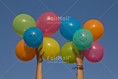 Fair Trade Photo Balloon, Birthday, Closeup, Day, Horizontal, Outdoor, Party, Peru, Sky, Smile, South America, Summer