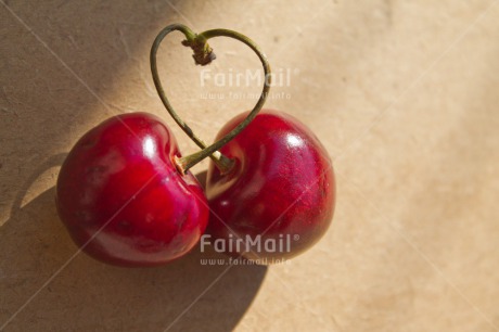 Fair Trade Photo Cherry, Closeup, Colour image, Food and alimentation, Fruits, Heart, Horizontal, Love, Mothers day, Peru, Red, South America, Valentines day