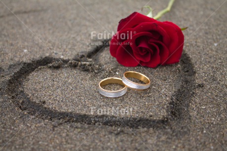 Fair Trade Photo Beach, Colour image, Flower, Heart, Horizontal, Love, Marriage, Peru, Ring, Rose, South America, Wedding