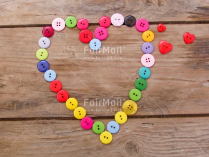 Fair Trade Photo Button, Colour image, Fathers day, Heart, Horizontal, Love, Marriage, Mothers day, Multi-coloured, Peru, South America, Valentines day, Wedding, Wood
