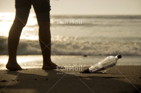 Fair Trade Photo Beach, Bottle, Colour image, Horizontal, Love, Miss you, Peru, Sea, Shooting style, Silhouette, South America, Valentines day, Water