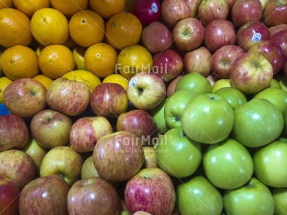Fair Trade Photo Apple, Colour image, Day, Food and alimentation, Fruits, Fullframe, Get well soon, Health, Horizontal, Market, Orange, Outdoor, Peru, South America
