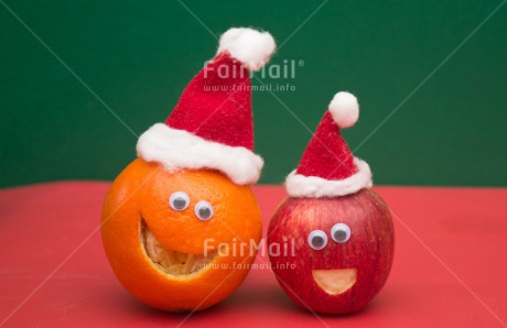 Fair Trade Photo Christmas, Colour image, Food and alimentation, Fruits, Funny, Peru, Smile, South America