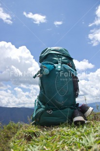 Fair Trade Photo Backpack, Clouds, Colour image, Good trip, Peru, Rural, Sky, South America, Travel, Vertical