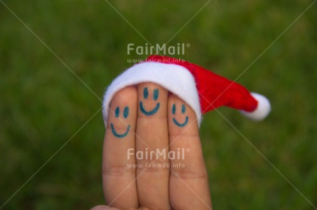 Fair Trade Photo Christmas, Closeup, Colour image, Funny, Hand, Hat, Horizontal, Peru, Shooting style, Smile, South America