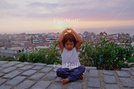 Fair Trade Photo Colour image, Health, Horizontal, Latin, One girl, Outdoor, People, Peru, South America, Wellness, Yoga