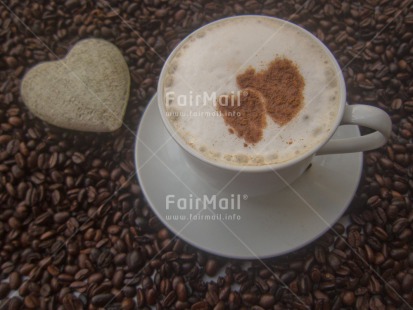 Fair Trade Photo Cinnamon, Closeup, Coffee, Colour image, Food and alimentation, Heart, Love, Mothers day, Peru, South America, Valentines day