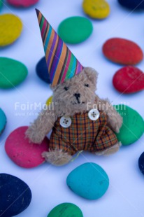 Fair Trade Photo Birthday, Colour image, Peru, South America, Teddybear, Vertical