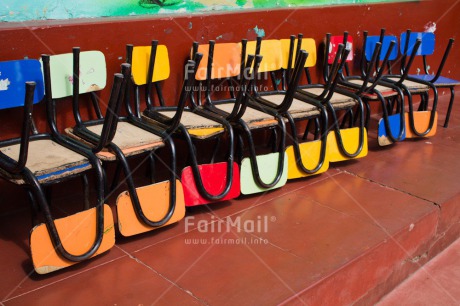 Fair Trade Photo Chair, Colour image, Exams, Horizontal, Multi-coloured, Peru, School, South America, Success